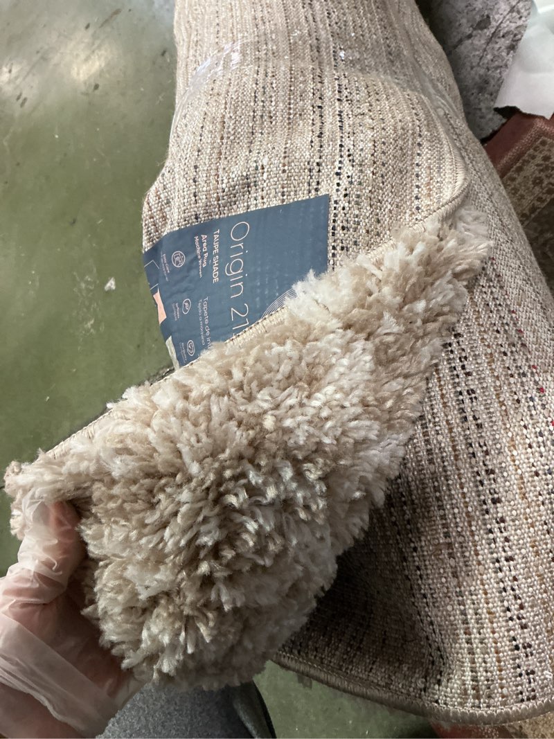 Condition photo showing Good Condition for Origin 21 taupe shade  area rug 8 x10 ivory-beige