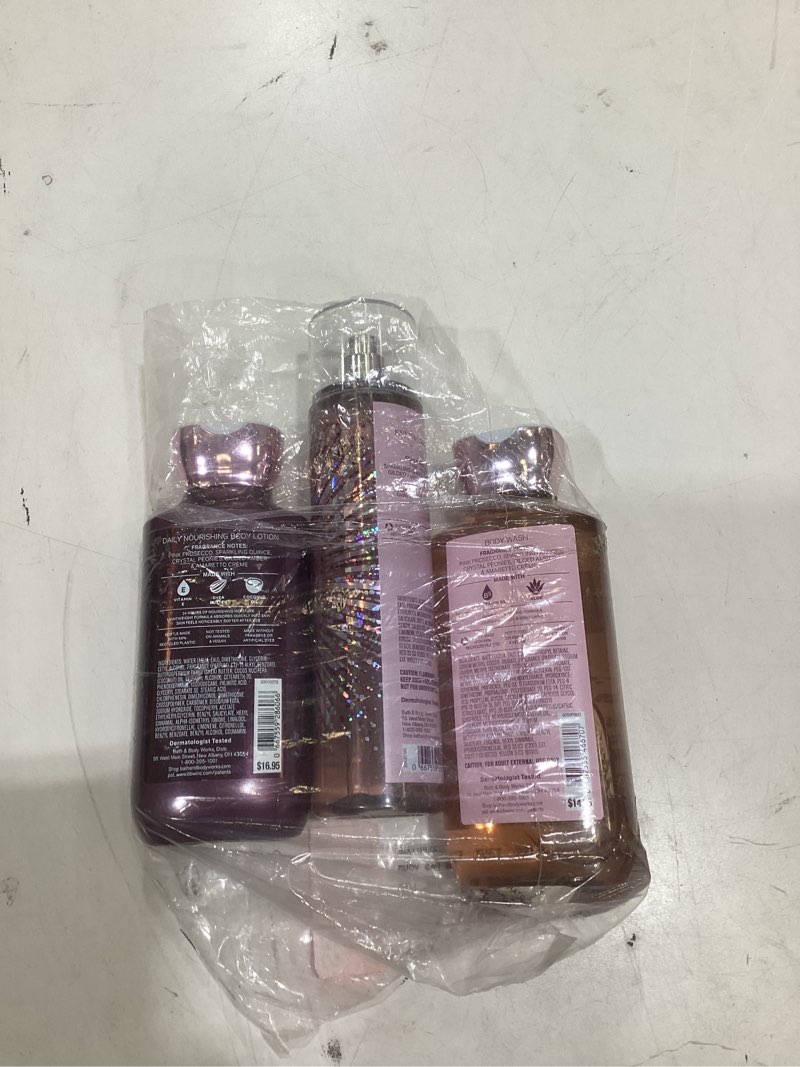 Condition photo showing Good Condition for bath & body works body care - a thousand wishes - daily trio set - gel lotion & mist