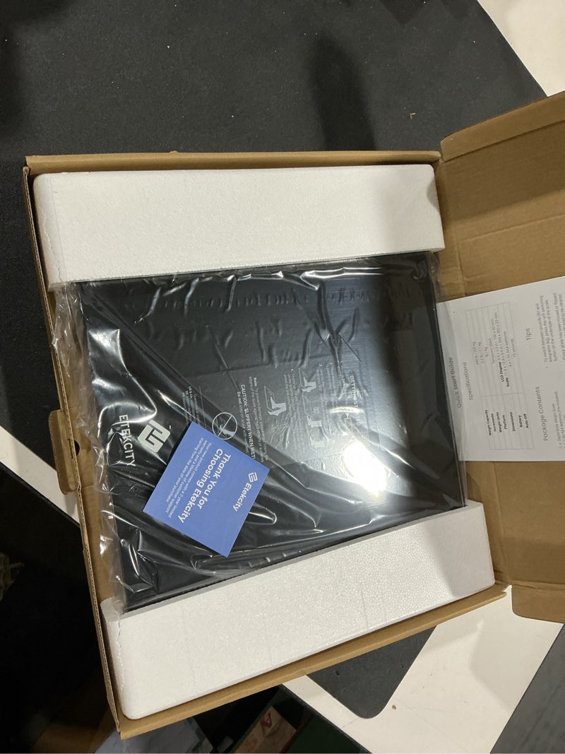 Condition photo showing New/Like New for Etekcity Scale for Body Weight, Bathroom Digital Weighing Machine, Extra Wide Platform, High Capacity, Accurate and Safe, Large Backlit LCD Display, 440 lb, Tempered Glass