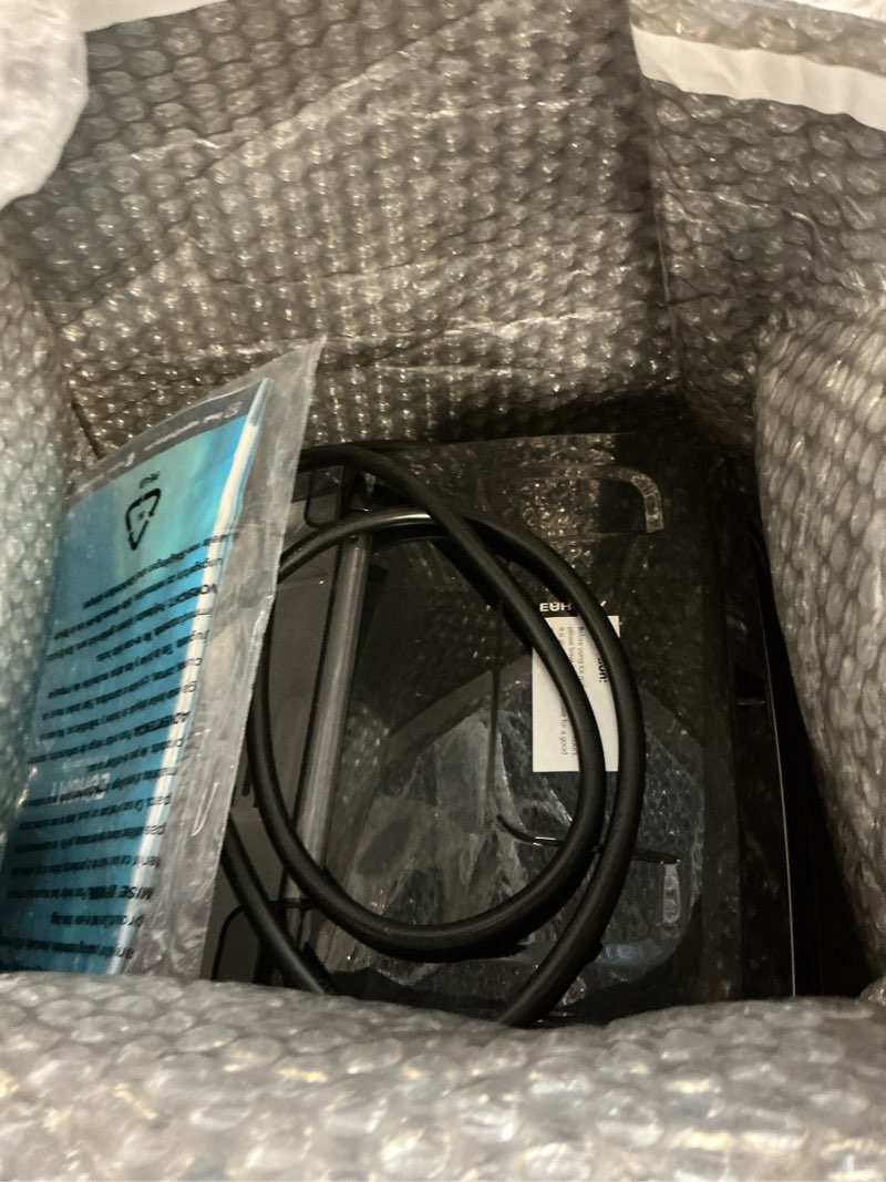 Condition photo showing Good Condition for euhomy nugget ice maker countertop with handle, ready in 6 mins, 38lbs/day, removable top cover, self-cleaning, portable chewable ice maker with basket, scoop, for home/rv/party/camping (black)