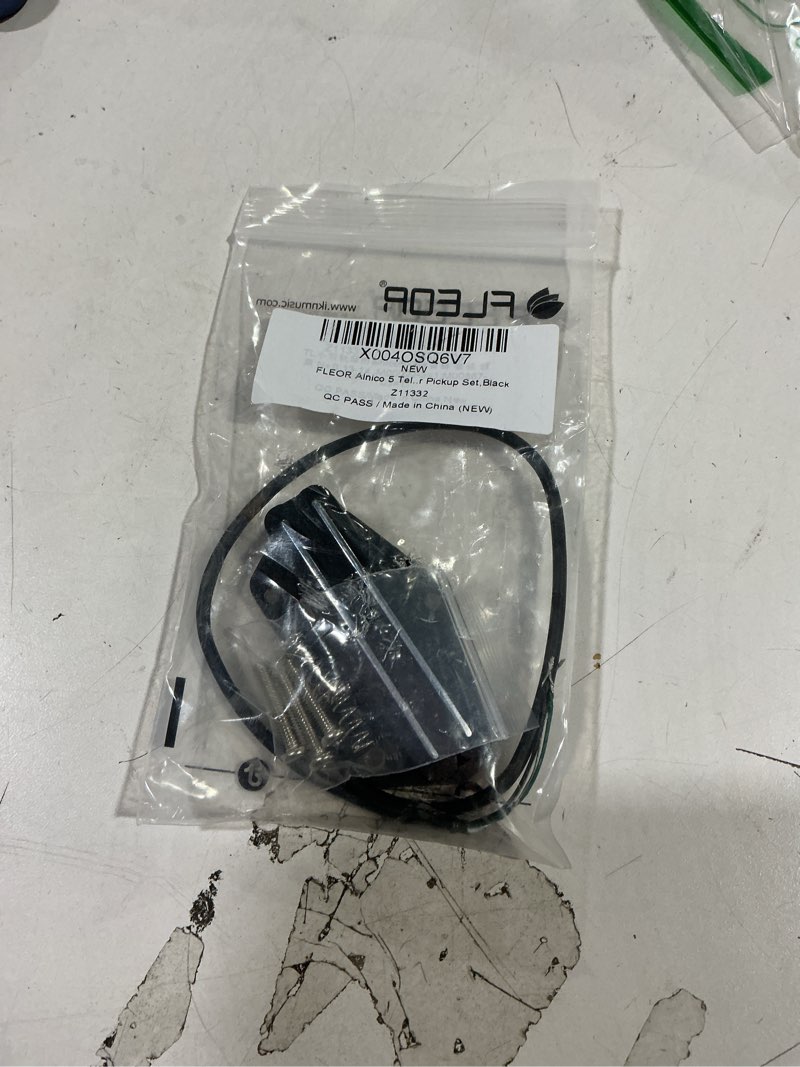 Condition photo showing Good Condition for FLEOR Alnico 5 Tele Pickups Set Chrome Neck Pickup and High Output Black Hot Dual Rail Bridge Humbucker Pickup Set