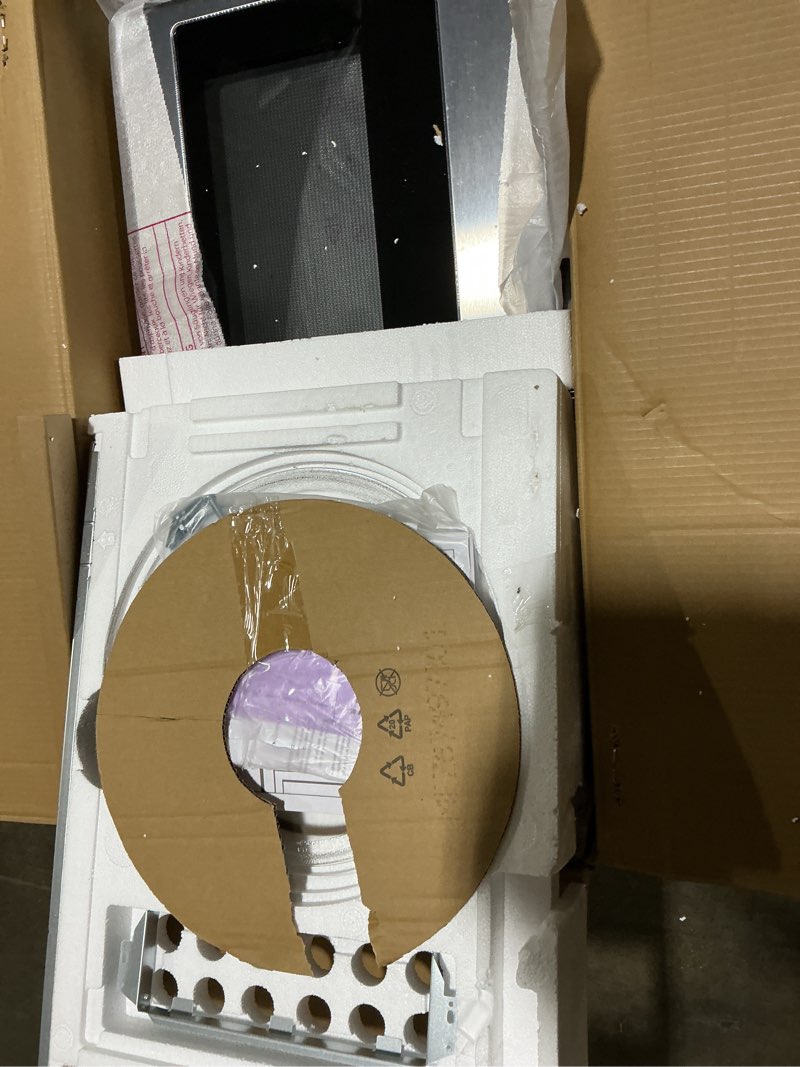 Condition photo showing Good Condition for ge 1.6 cu. ft. over-the-range microwave in stainless steel