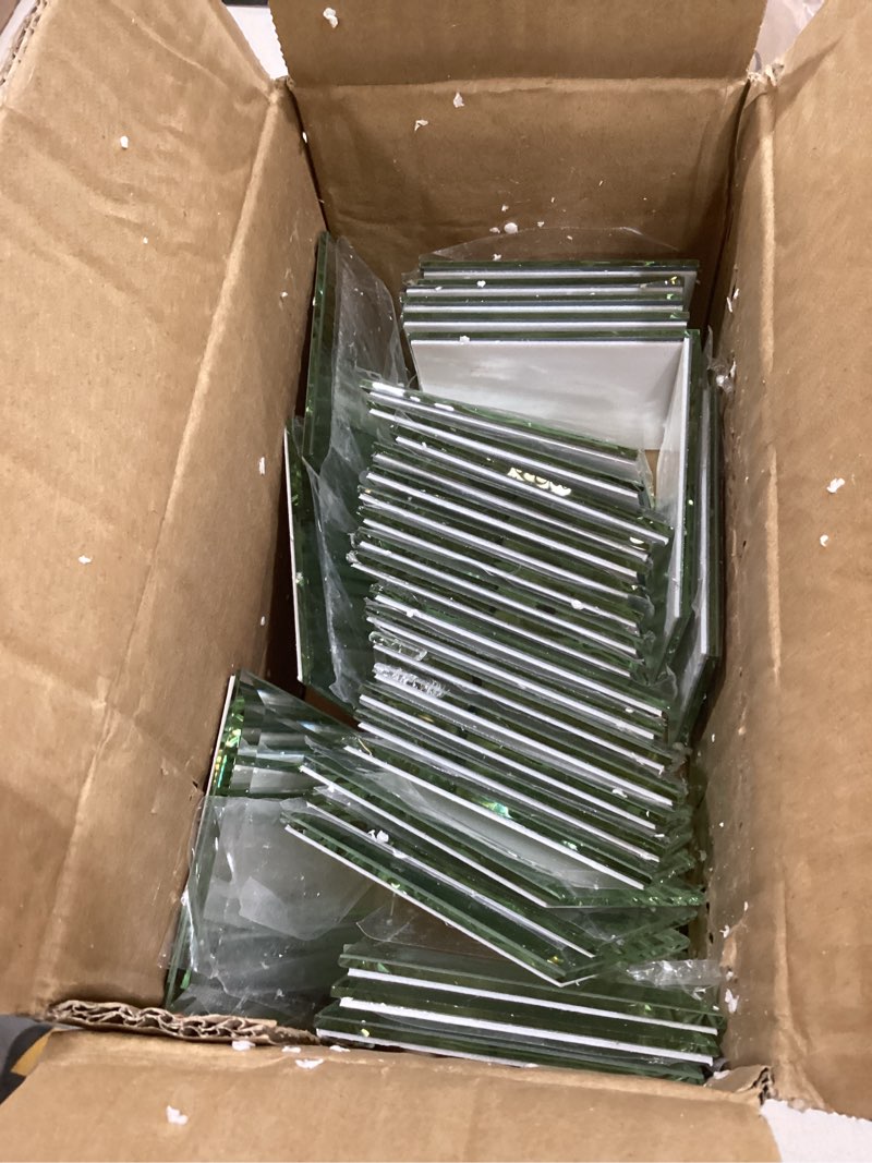 Condition photo showing Good Condition for Lovdeco Peel and Stick 3 Inch Antique Mirror Backsplash, Square Tile for Kitchen Bathroom (32 Sheets, 2 SQ.FT.) 3x3 inch Antique Mirror