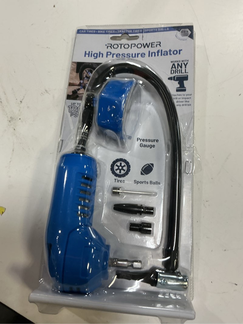 Condition photo showing New/Like New for rotopower high pressure inflator impact drill attachment