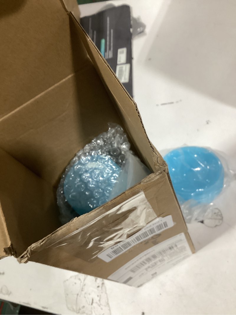 Condition photo showing Good Condition for 8 Pcs Blue Sleepover Party Supplies for Girls Slumber Party Cup Birthday Squad Cup with Lid Straw and Twist Bow 24 oz Plastic Coffee Tumbler Travel Mug for Spa Pajama Birthday Favor Stuff Teen Girl