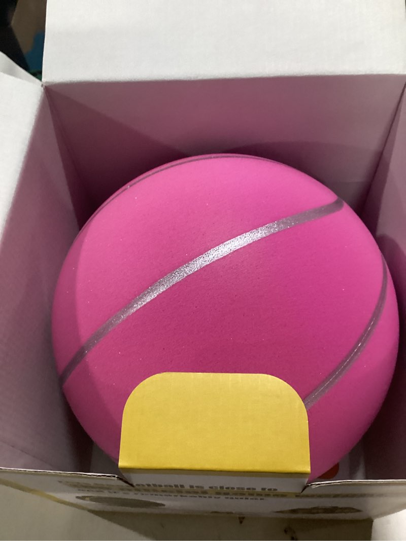 Condition photo showing Good Condition for size 7 weighted groove-grip silent basketball | non-compressed shipping | professional pu foam ball, ideal for girls‘ indoor practice and training pink size 7