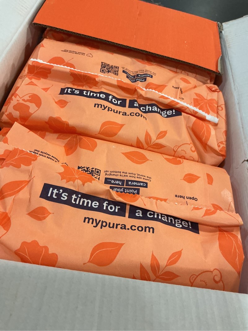 Condition photo showing New/Like New for pura size 6 eco-friendly diapers (29+ lbs) totally chlorine free (tcf),hypoallergenic, soft organic cotton, sustainable, up to 12 hours leak protection, allergy uk, 18 count (pack of 6),total-108 size 6 108