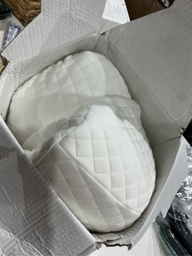 Condition photo showing Good Condition for side sleeper pillow with arm hole, shoulder relief system, arm pillow for neck and shoulder pain, premium memory foam, suitable for side, back and stomach sleepers - grey, 6in height grey 6in height