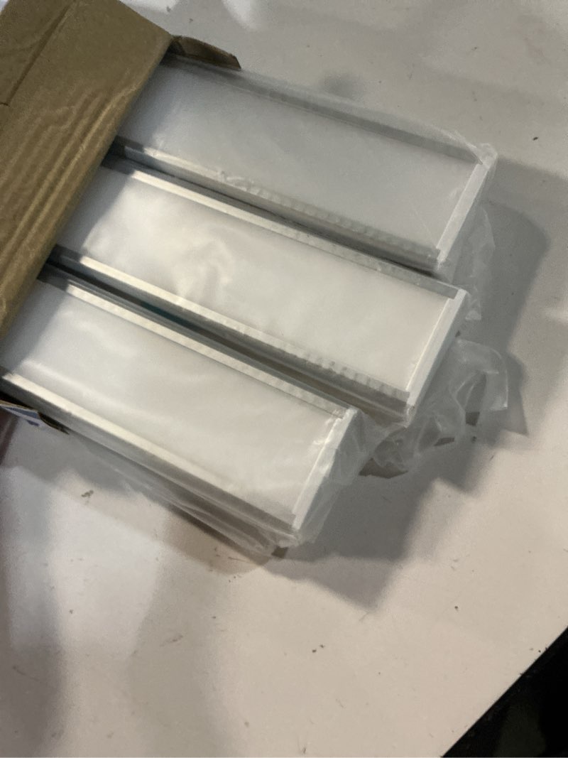 Condition photo showing New/Like New for 6pack 12inch under cabinet lighting, rechargeable motion sensor light wireless indoor, dimmable 3 color temps closet lights with remote, indoor under counter led lights for kitchen, stairs 12inch 6pack
