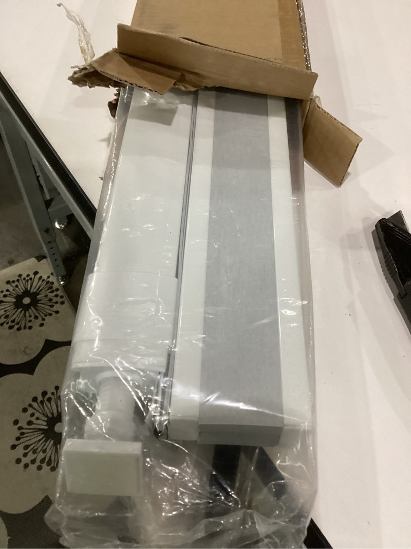 Condition photo showing As Is for lazblinds no tools no drill cordless cellular shades, top down bottom up (tdbu) honeycomb shades for home, blackout light blocking thermal insulation blinds for windows, 39" w x 64" h, white blackout - white 39" w x 64" h