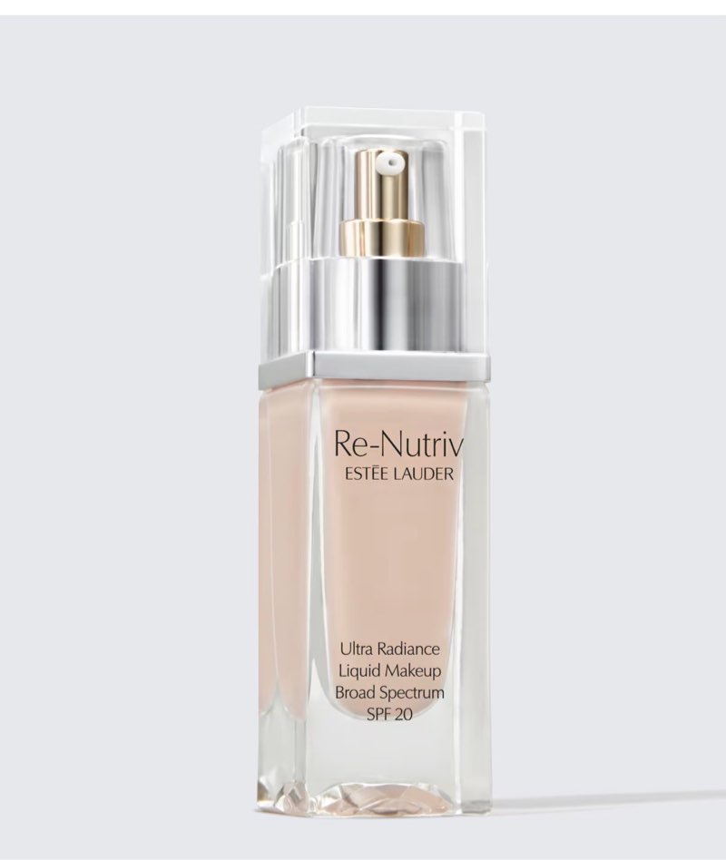 estée lauder re-nutriv ultra radiance liquid foundation spf 20 | luxurious, hydrating, long-wearing,