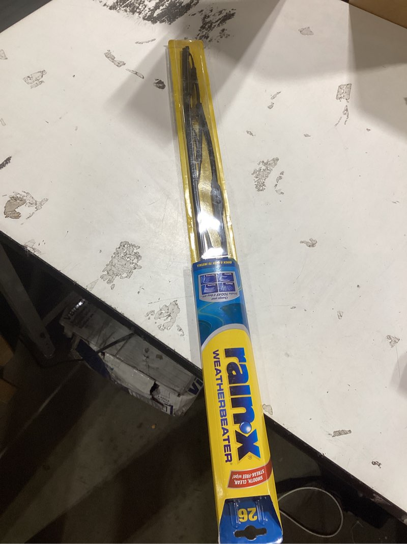 Condition photo showing As Is for rain-x rx30226 weatherbeater wiper blades, 26" windshield wipers (pack of 1), automotive replacement windshield wiper blades that meet or exceed oem quality and durability standards 26" pack of 1