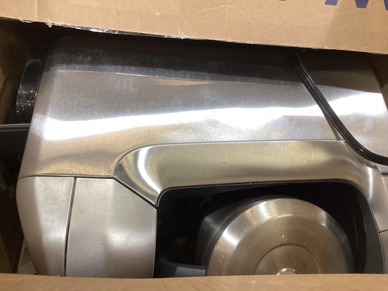 Condition photo showing As Is for breville bdc650bss grind control coffee maker with grinder, brushed stainless steel, thermal carafe