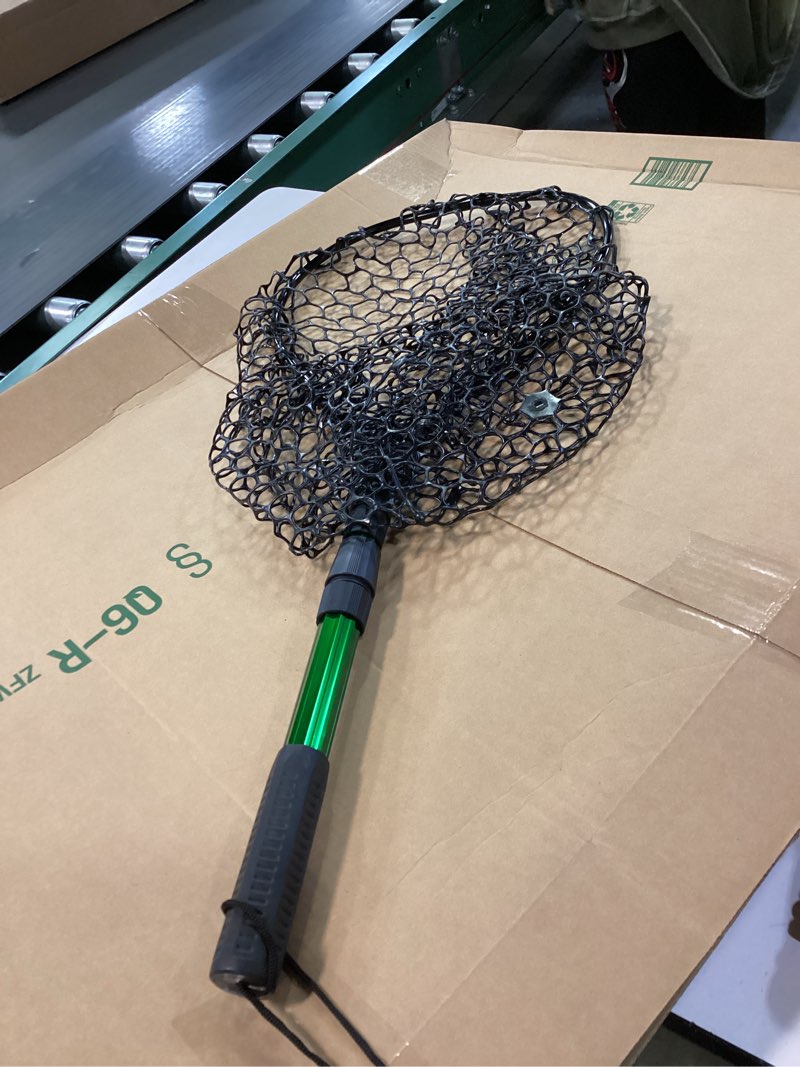 Condition photo showing Good Condition for Telescoping Aluminum Alloy Fishing Net - Adjustable Length and Rubber net, 32-52.7 Inches, Maximum Load 20 Pounds