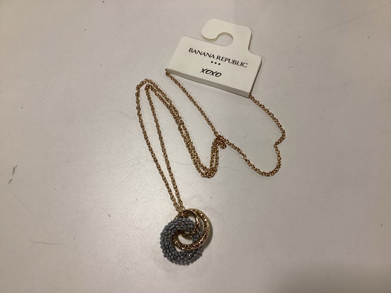 Banana Republic Seed Bead Necklace, Gold