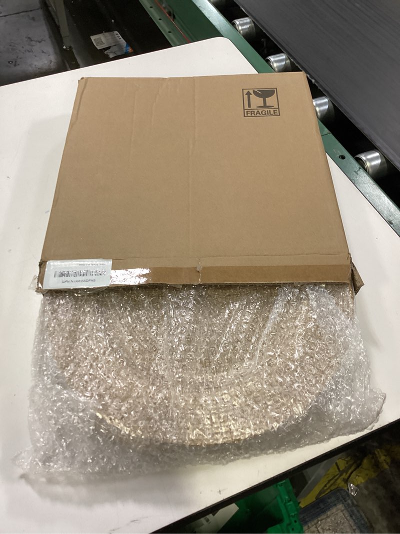 Condition photo showing Good Condition for Hiceeden Gold Charger Plates for Dinner Plates, 13\" Round Plastic Chain Shaped Charger Service Plates, Decorative Chargers Bulk for Table Setting, Wedding, Party, Event