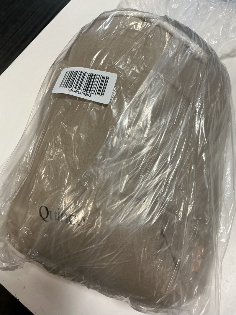 Condition photo showing New/Like New for european linen sheet set, king, toffee