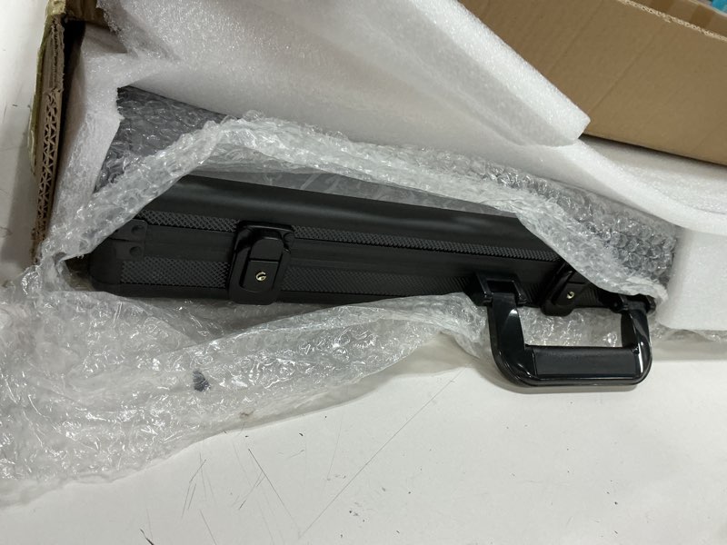 Condition photo showing New/Like New for Trade Show Display Case Portable Aluminum Sports Card Table Top Display Case Frame Clear Acrylic Showcase Cabinet Box with Lock for Trading Cards Jewelry Collectibles(Black,36"x24") Black 36"x24"