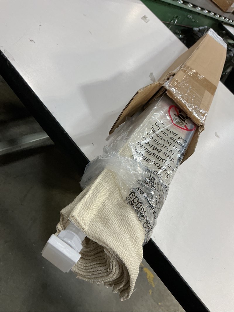 Condition photo showing Good Condition for LazBlinds No Drill Roman Shades for Windows, Cordless Light Filtering Window Shades with UV Protection, Polyester Fabric for Bedroom & Living Room, 28" W x 64" H, Cream Light Filtering - Cream 28"W x 64"H