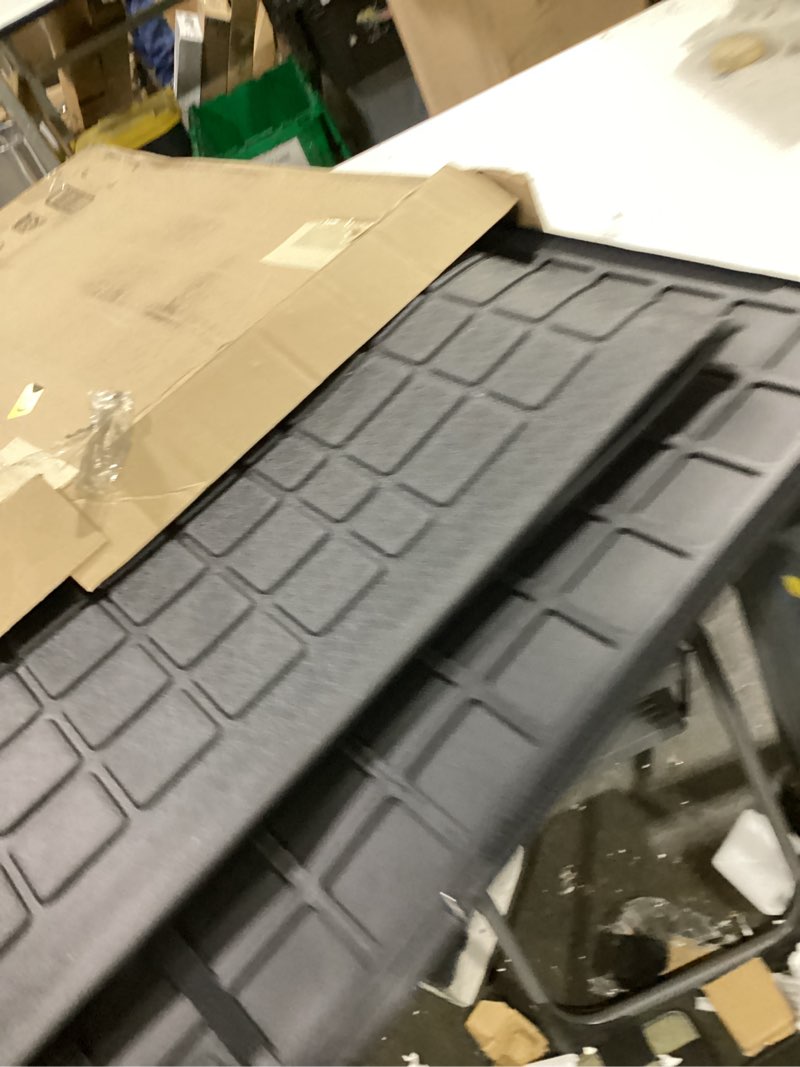 Condition photo showing As Is for cargo liners for 2022-2025 chevy chevrolet tahoe/gmc yukon trunk mat with 3rd row seat back cover accessories, all weather rear cargo mat backrest protector(not for yukon xl) for 22-25 tahoe/yukon
