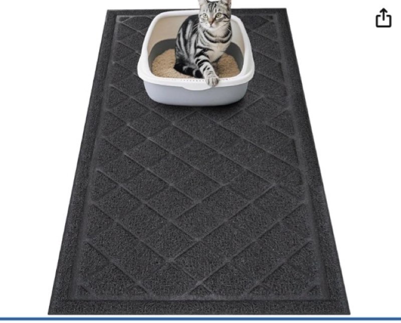 Amyracel Cat Litter\nMat, Non-Slip Mat, Urine Proof, Soft on Kitten Paws, Indoor Cat Supplies (Black)\nVisit the Amyracel store\n