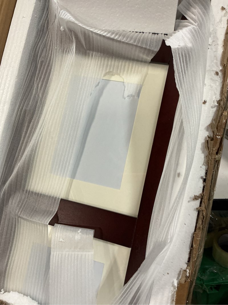 Condition photo showing Good Condition for szqinji 3 panel photo room divider screen, solid wood divider for room separation for 8x10 picture frame without mat for 5x7 photo with mat, walnut