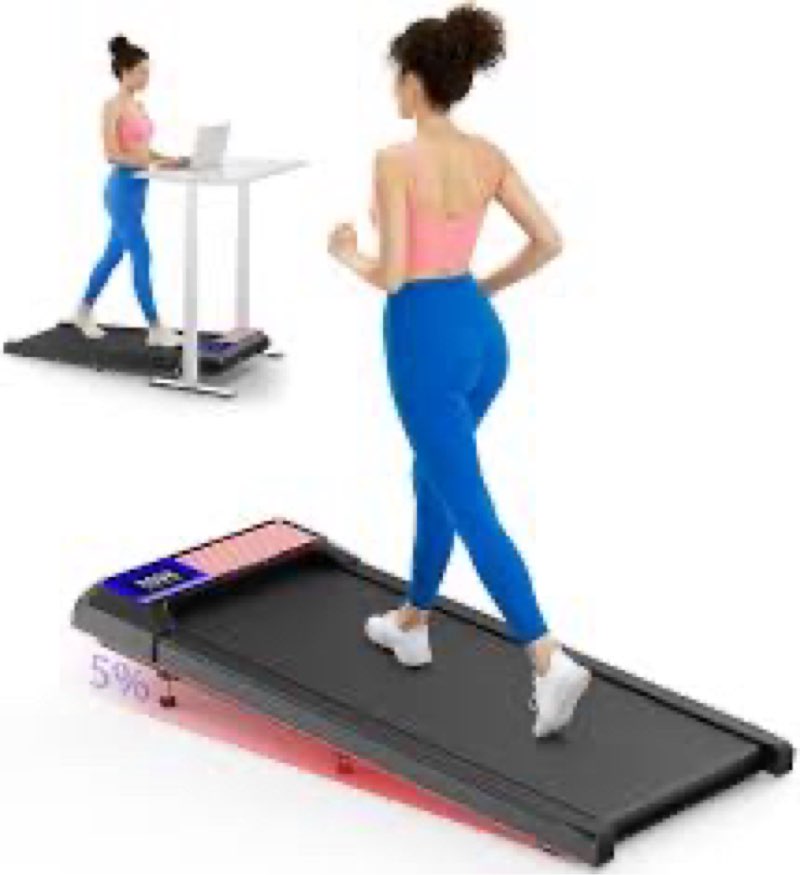 2.5HP Walking Mat with Incline pad,Under Desk Treadmill, Walking Running Pad with Remote, 3 in 1 Low