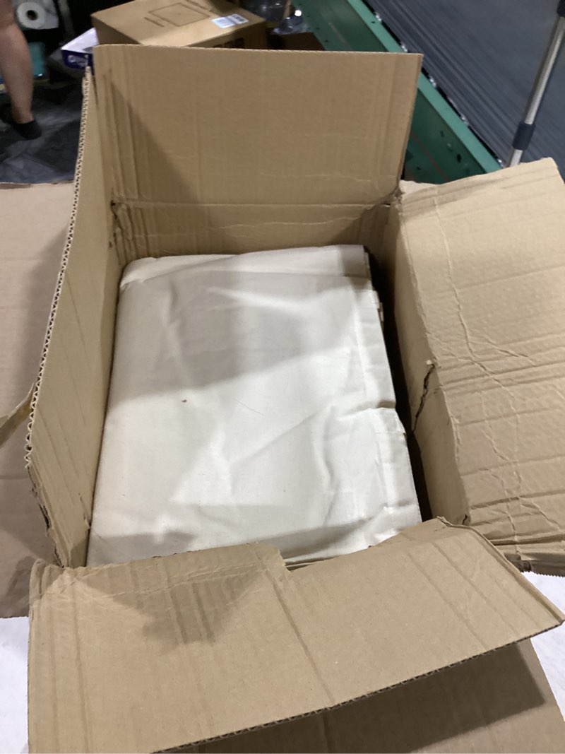 Condition photo showing Good Condition for npbag 100 pack 15'' x 16'' natural cotton tote bags, lightweight blank bulk cloth bags with 1pc of ptfe teflon sheet medium natural 100