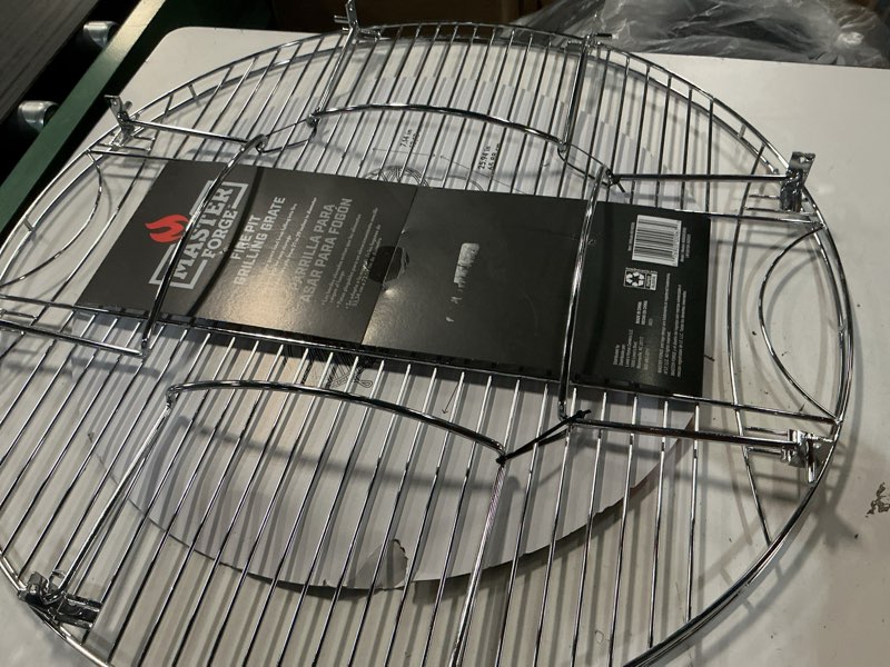 Condition photo showing Good Condition for master forge 26-in 4.7-lb silver steel fire pit cooktop