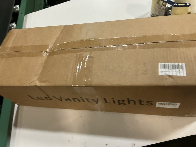 Condition photo showing New/Like New for joossnwell brushed nickel vanity lights for bathroom light fixtures (3-light, 19.69-inch) dimmable 5cct modern bath lighing fixture over mirror led vanity lighting brushed nickel-dimmable 3 light-5 color temperature