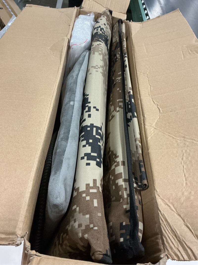 Condition photo showing Good Condition for Sturdy Outdoor Heated Cat House for Winter, Insulated Heated Cat House for Outside with Two Door, Feral Cat Shelter with Waterproof Awning, Outdoor Cat House Elevated 26"L x 16"W x 18"H Desert Camo