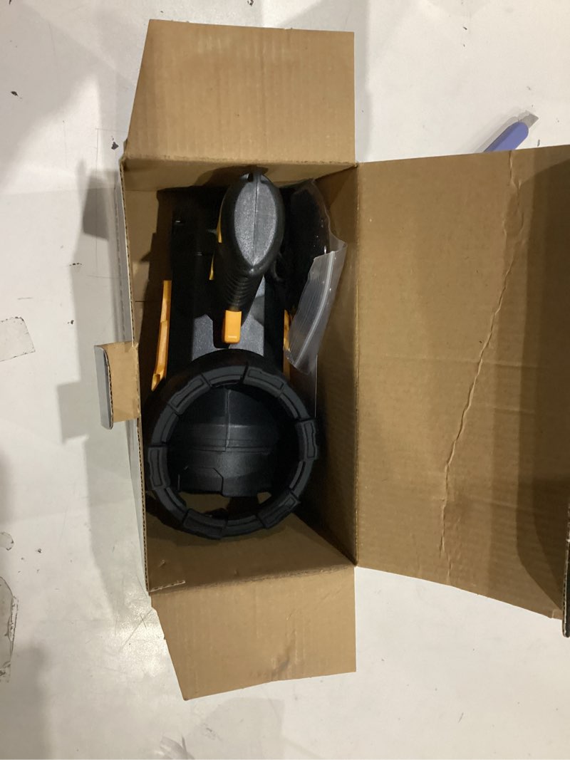Condition photo showing As Is for LBE Rechargeable Spotlight, Super Bright 99,000 Lumens Led Flashlight Handheld Spot Lights Outdoor with Cob Light, 10000?Ah Long Lasting Large Spotlight for Hunting Boating Camping