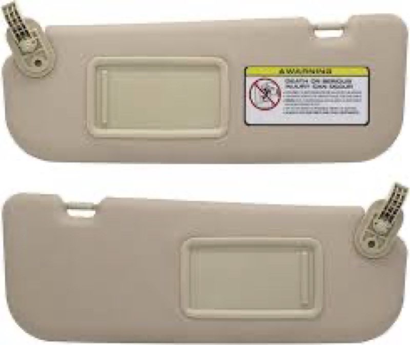 Youxmoto for Hyundai Elantra Beige Left Driver and Right Passenger Side Sun Visor, Replacement for H