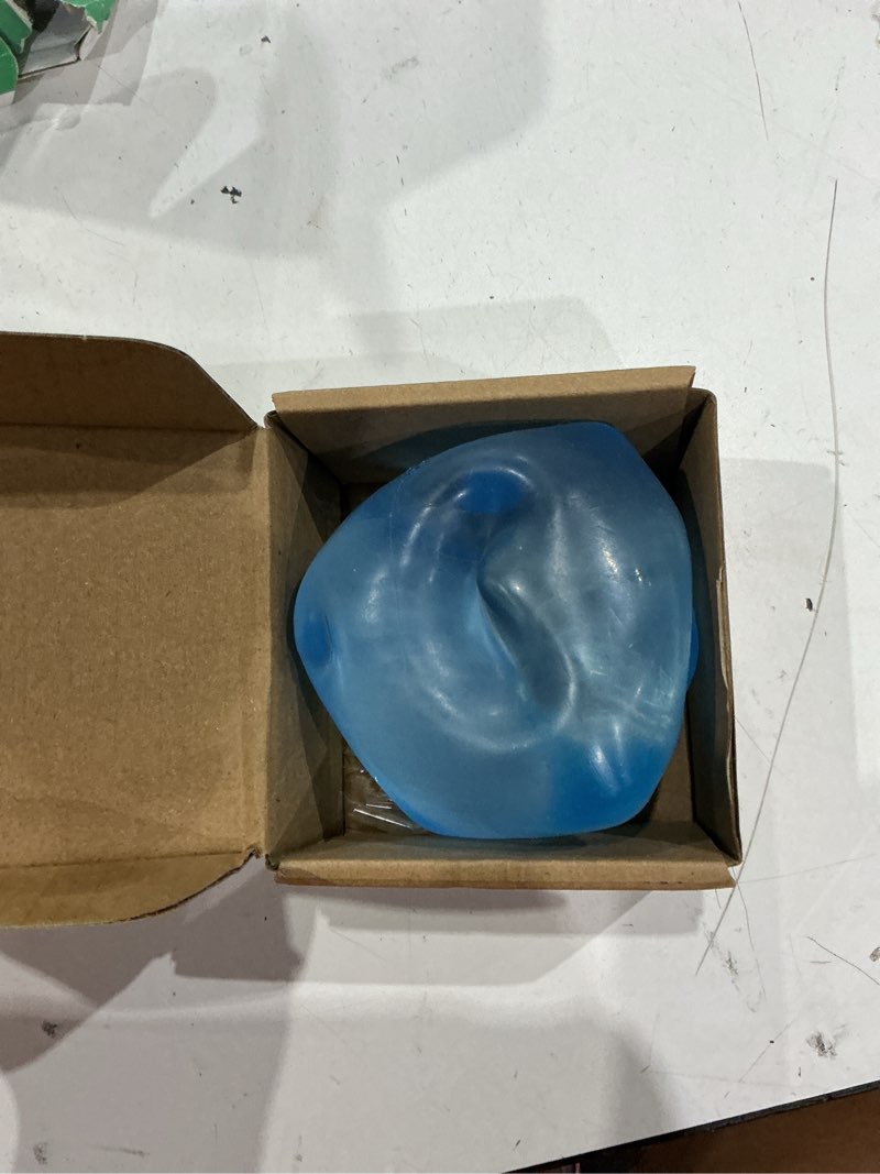 Condition photo showing Good Condition for squishy ice cube fidget toy,large squeeze toys, big squishy stress ball with durable soft texture, extra-satisfying squeeze toy for adults and boys & girls age 3+ (2.76in) (blue)