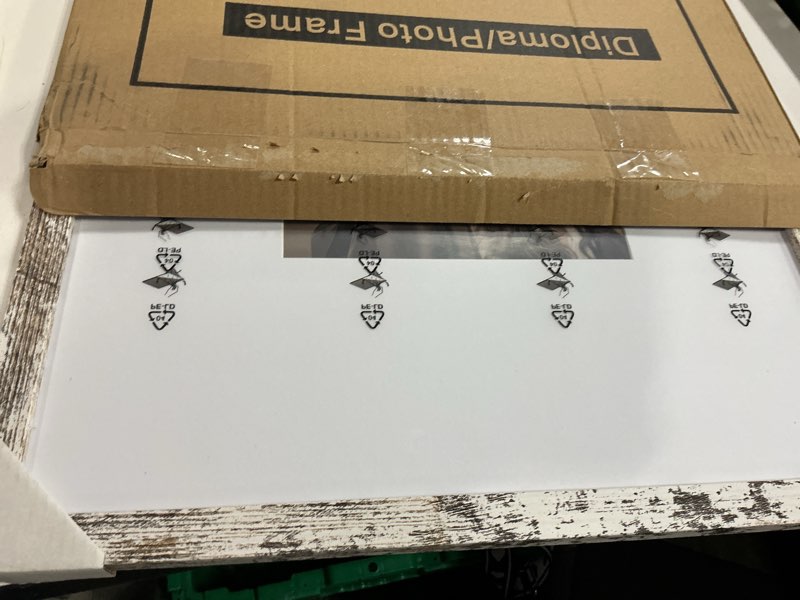 Condition photo showing Good Condition for garduationmall 16x20 signature picture frame holds 8x10 photo with white mat for wedding graduation | wall or tabletop display white 16x20