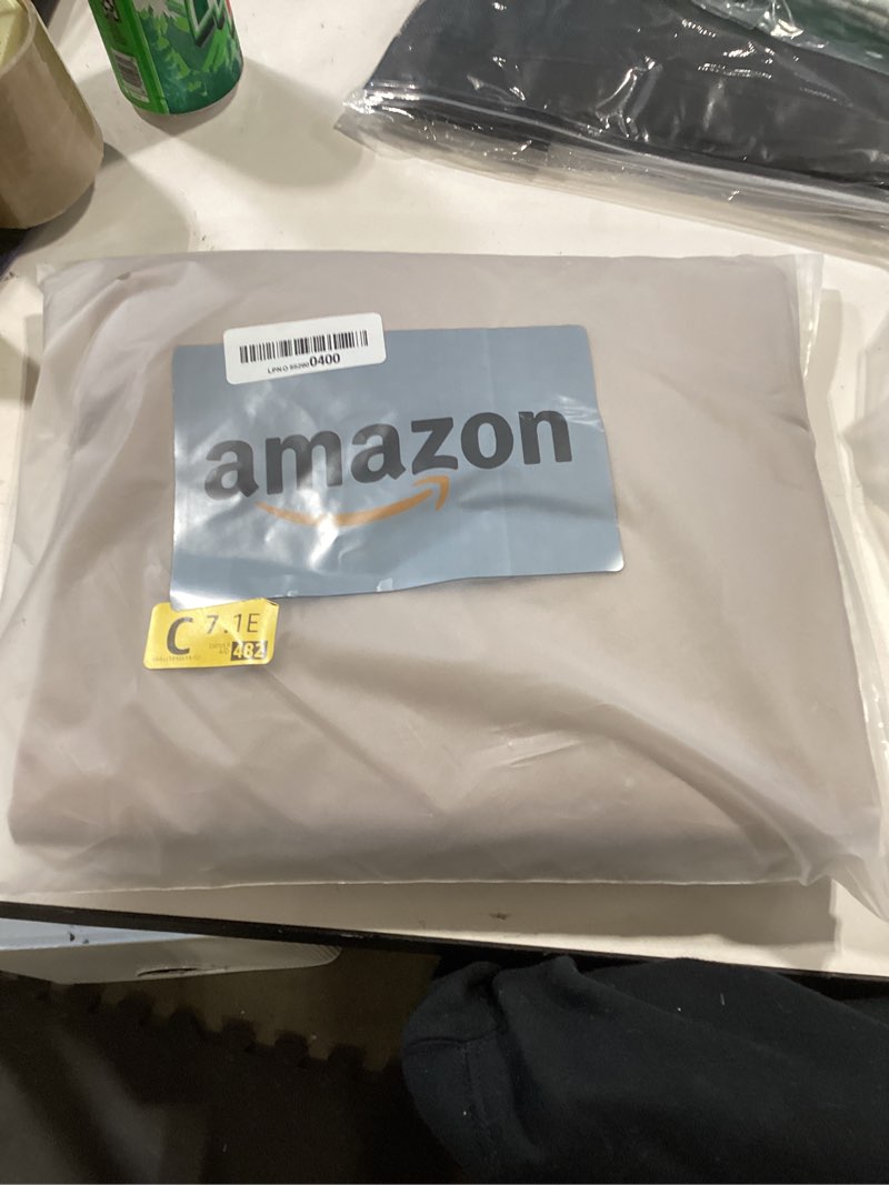 Condition photo showing Good Condition for outdoor hanging lounge chair replacement cushion cover and umbrella fabric, patio curved chaise hammock floating swing chair pads (cushion not included) (coffee)