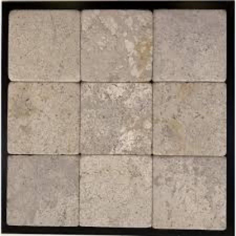 6" x 6" Tumbled Lotus Gold Slate Wall & Floor Tile