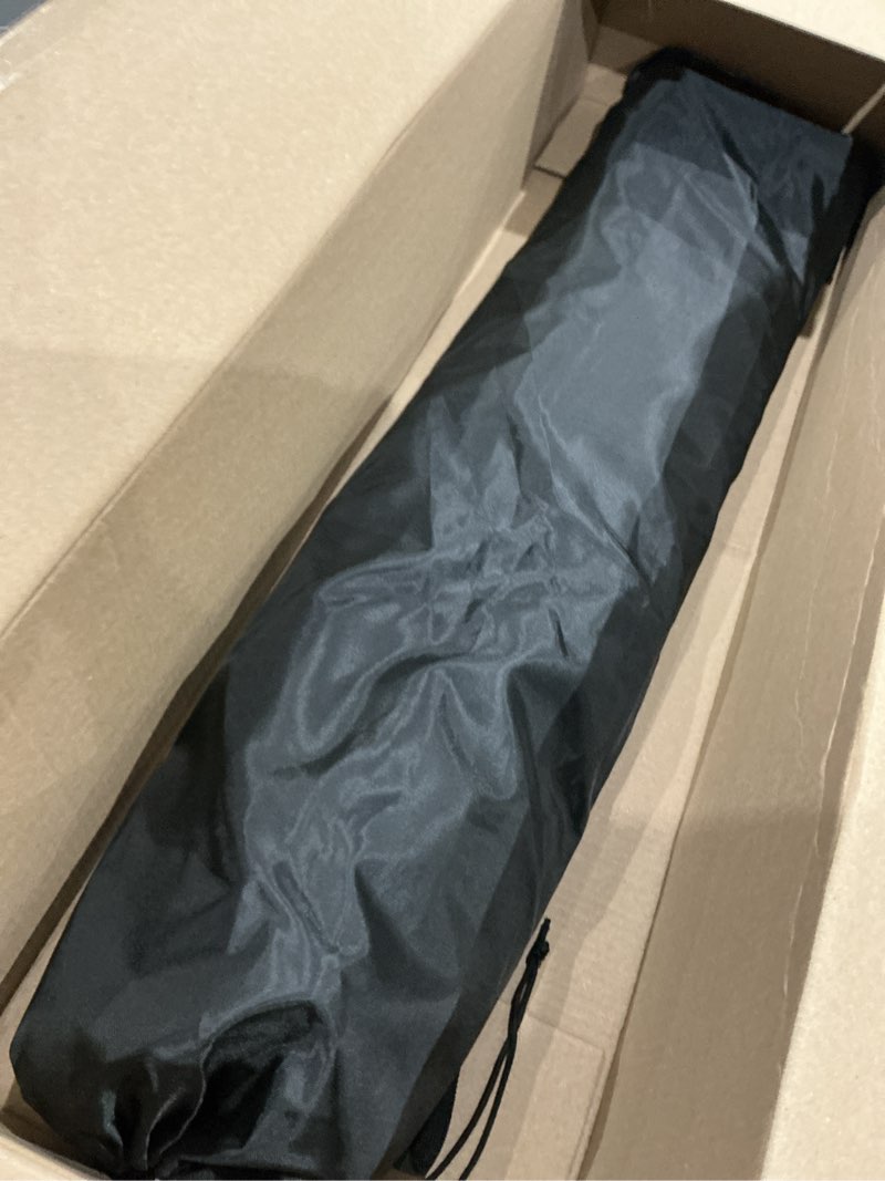 Condition photo showing As Is for pack n play blackout cover baby sleep tent 1-click set up blackout tent travel crib tent canopy portable privacy tent blackout canopy crib cover, block 95% light, black
