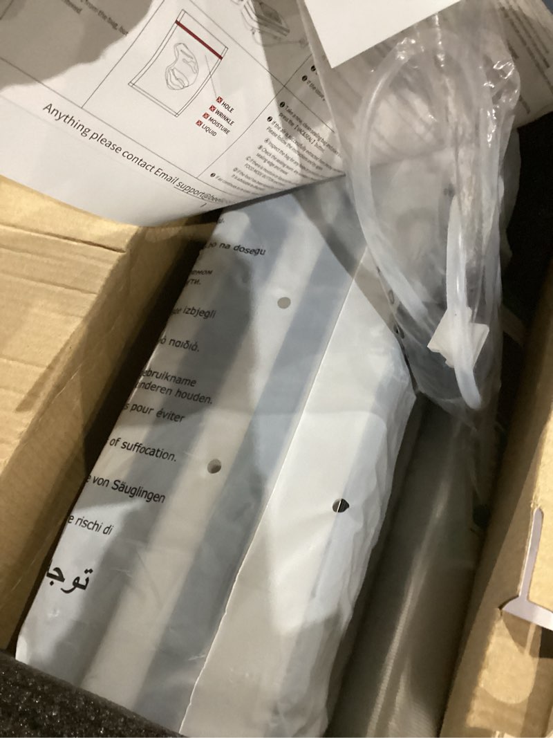 Condition photo showing As Is for 95Kpa Powerful Precision Pro Vacuum Sealer, with Double Heat Seal & Double Pump, Easy-Lock Handle, 10-in-1 Vacuum Sealer Machine for Food with Bags Storage, Built-in Cutter, Stainless Steel