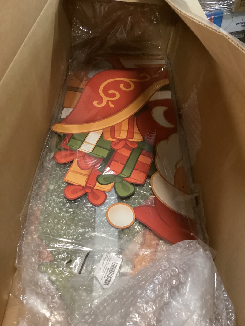 Condition photo showing Good Condition for 40" x 31" Large Christmas Metal Yard Stakes Christmas Garden Stakes Waterproof Xmas Outdoor Yard Decor with Stake for Xmas Holiday Lawns Outdoor Decor(Santa Claus,Colorful)