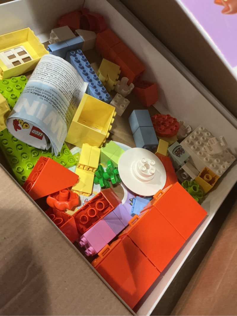 Condition photo showing As Is for LEGO DUPLO Bluey: Bluey’s Family House with Memory Game - Toddler Toy for Kids Ages 3+ - Memory Game Playset Includes Bluey Figure - Preschool Toy Gift Idea for 3 Year Old Girls and Boys - 10459