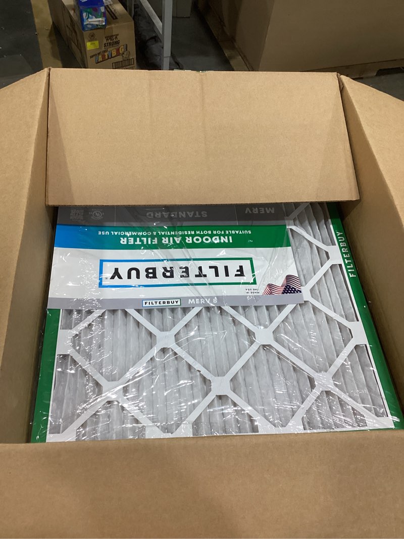 Condition photo showing Good Condition for filterbuy 14x20x1 air filter merv 8 essential dust & allergy defense (4-pack), electrostatic pleated hvac ac furnace filters replacement (actual size: 13.50 x 19.50 x 0.75)