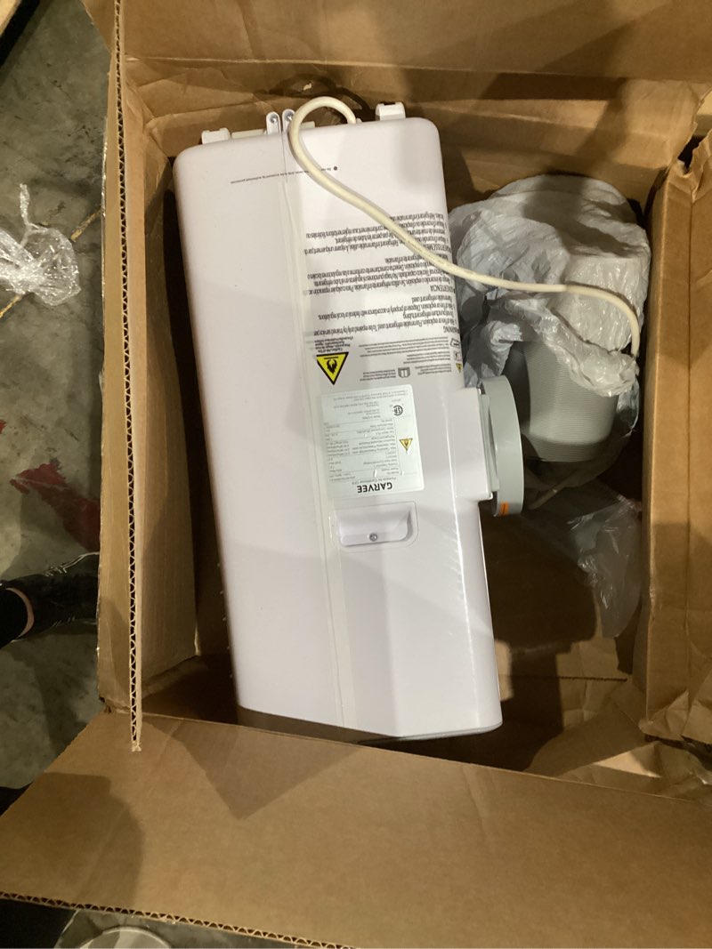 Condition photo showing As Is for garvee 3-in-1 portable air conditioner, 8,000 btu portable ac unit with cooling, dehumidifier & fan for rooms up to 350 sq.ft with remote control, sleep mode, 24h timer & window kit white body grey panel