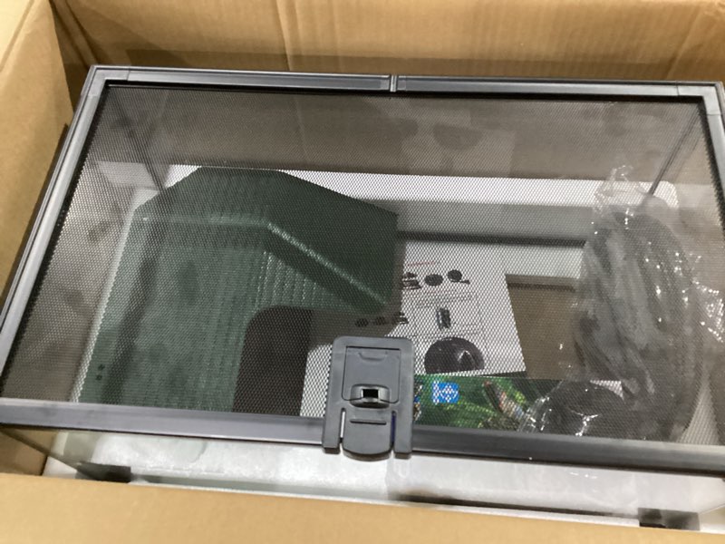 Condition photo showing New/Like New for REPTIZOO Glass Turtle Tank Kit, 10 Gallon Turtle Tank Starter Kit with Drainage System, Basking Platform and Quiet Aquarium Corner Internal Filter, 20" x 12" x 10" Aquatic Terrarium