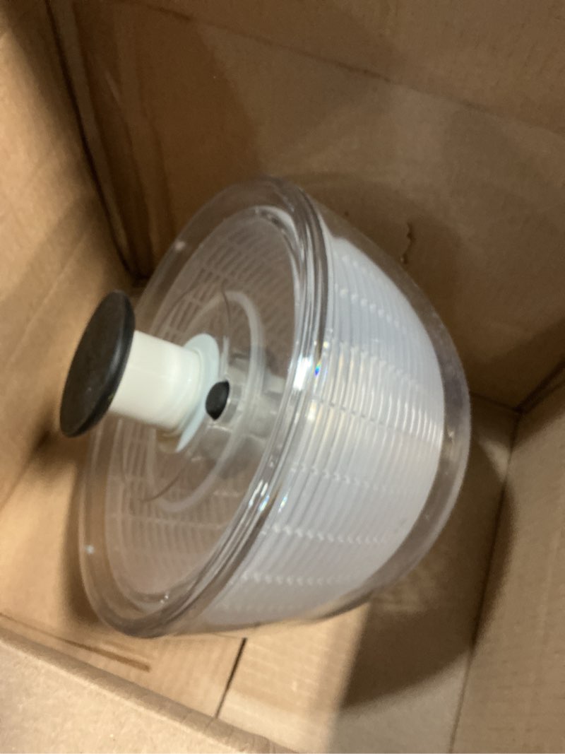 Condition photo showing Good Condition for OXO Good Grips Salad Spinner | Lettuce Spinner | Fruit Washer | Fruit Washing Bowl with Strainer | Vegetable Cleaner | Salad Cleaner | Lettuce Washer | 6.22 Quart Capacity Large - 6.22qt Large - 6.22 qt
