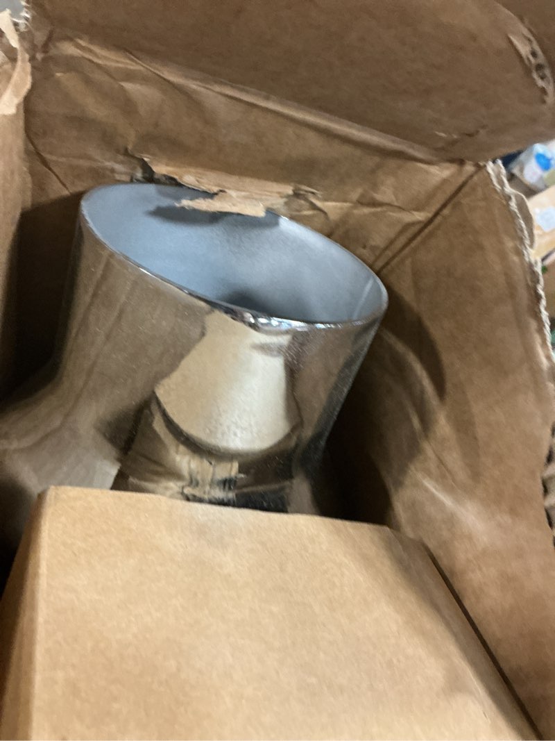 Condition photo showing Good Condition for 4" to 6" Exhaust Elbow with Clamp - Chrome/Black Coating Diesel Exhaust Tip, No Welding Required, Fi