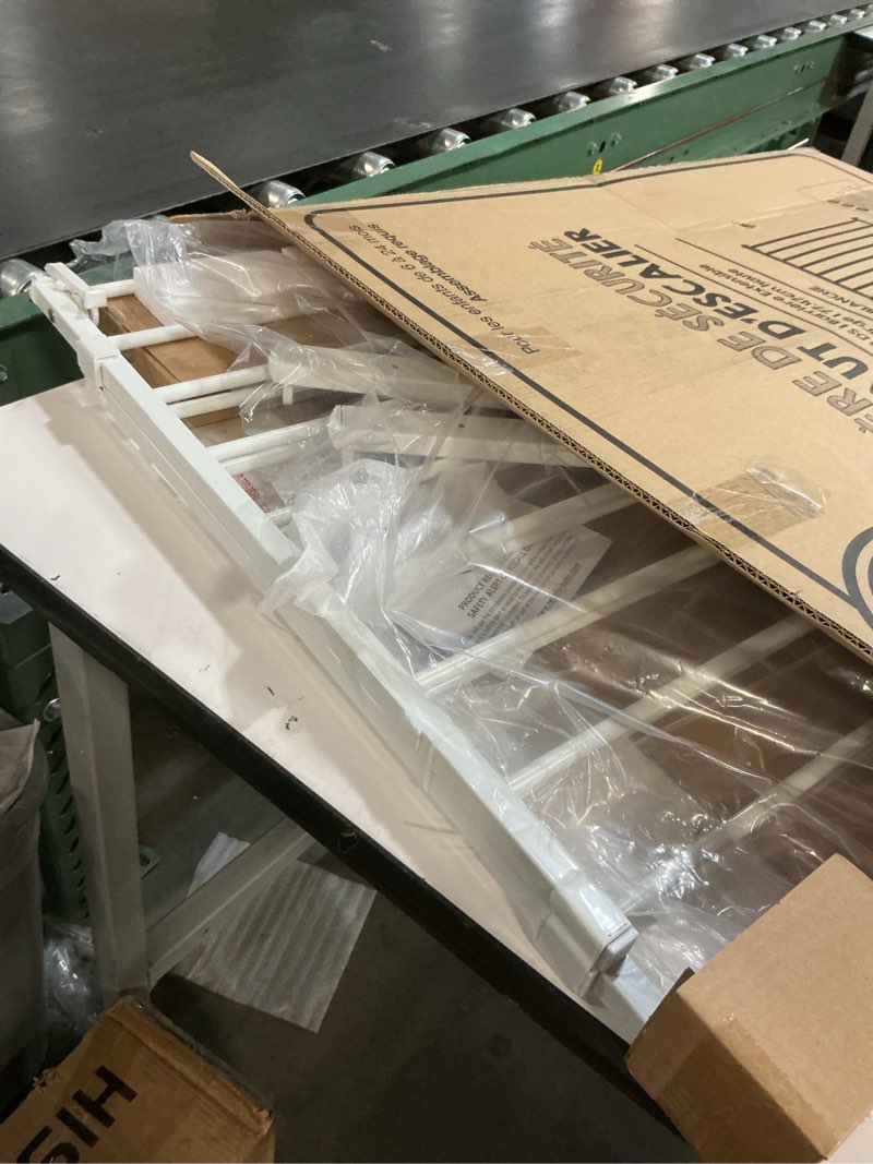 Condition photo showing Good Condition for Regalo 2-in-1 Stairway and Hallway Wall Mounted Baby Gate, Bonus Kit, Includes Banister and Wall Mounting Kit White 29-43"W x 30.5"H