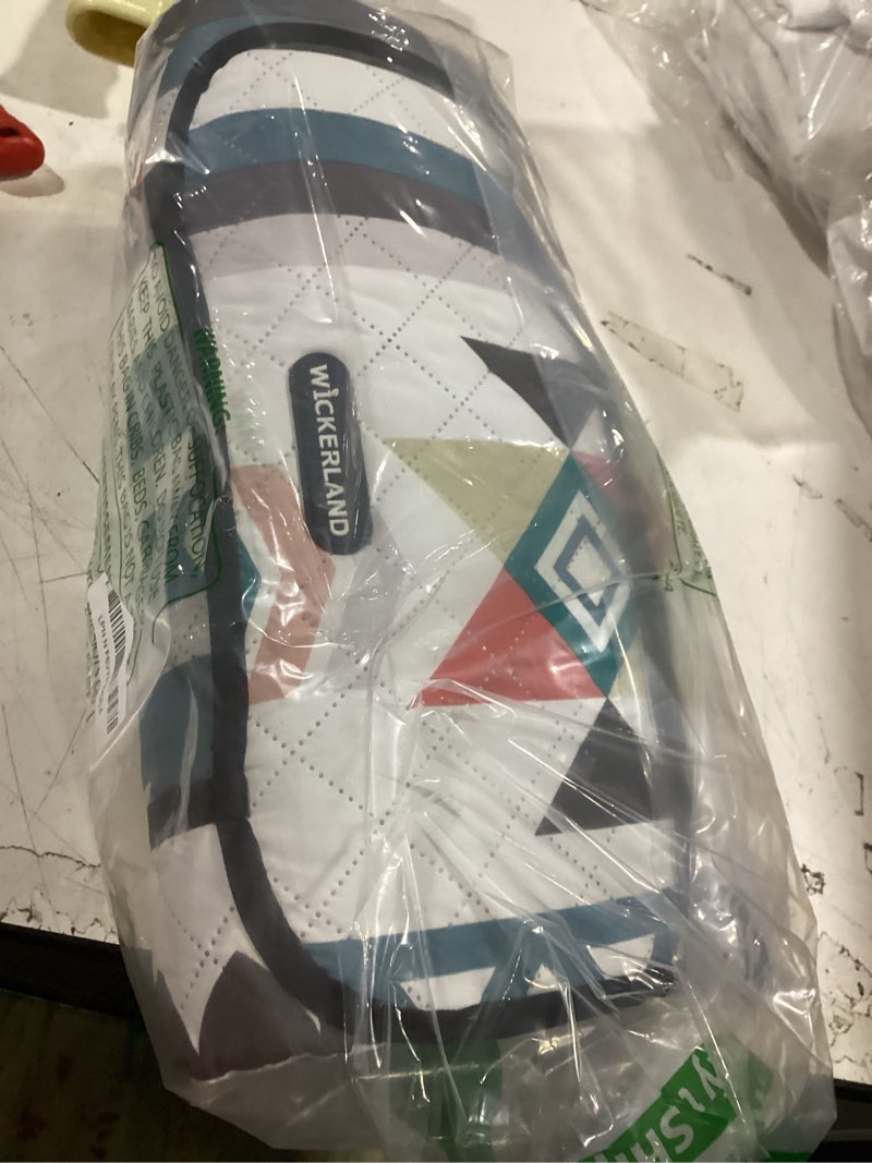 Condition photo showing Good Condition for picnic blankets extra large - beach blanket waterproof sandproof with shoulder strap, machine washable, outdoor blanket with stakes for grass concert, park, lawn,travel,spring summer. navy bohocheck