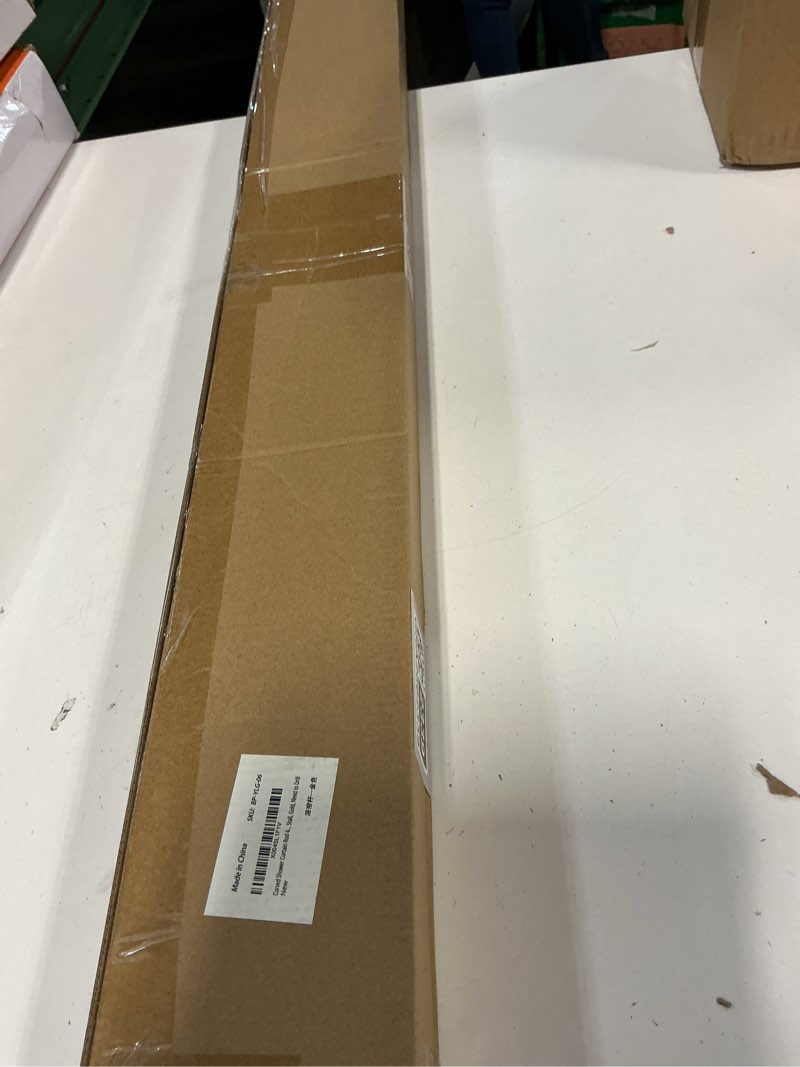 Condition photo showing New/Like New for Bonpally Curved Shower Curtain Rod 40-72 Inches Adjustable, Aluminum Rustproof Shower Rod, Curved Shower Rods for Bathroom, Bathtub, Stall, Black, Need to Drill