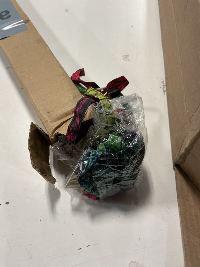 Condition photo showing As Is for Designer Fashion Reverse Umbrella - Windproof Double Layer Inverted Umbrella - Self Stand Upside Down Umbrella Peacock Design - Inside Out Umbrella for Car - Vented Umbrella for Women